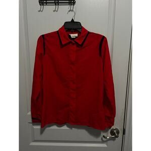Vintage red TR Bentley blouse